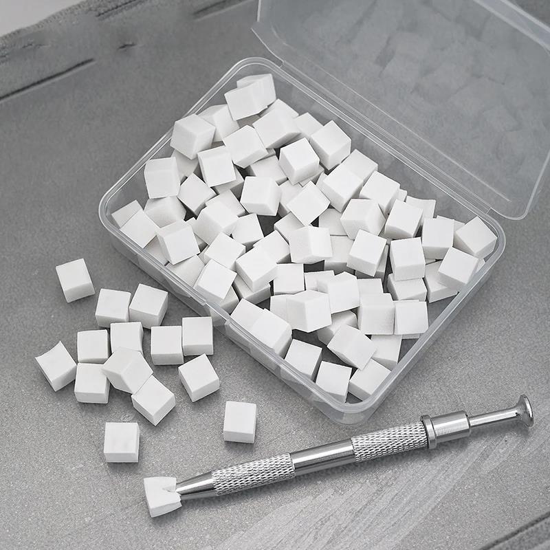 Sponge Soft Sponges For Nail Art with Gripper Tool