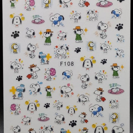Cute Animation Nail Art Sticker - Available in many styles