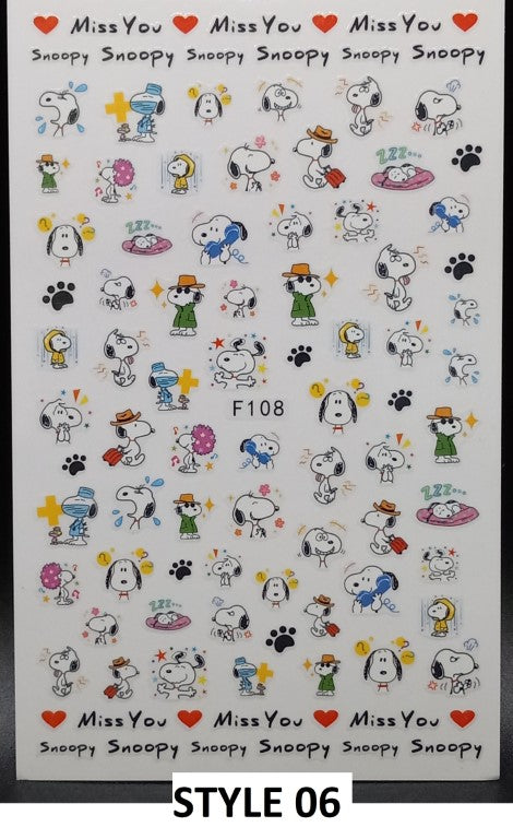 Cute Style Nail Art Sticker - Available in many styles