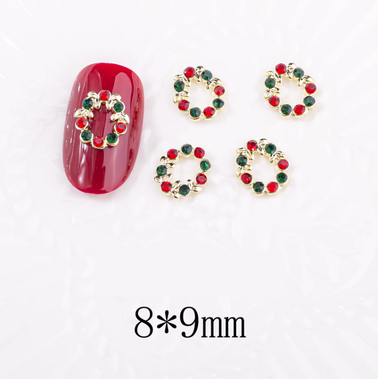 High Quality 3D Charm Xmas - Christmas wreath (5pcs/pk) - Available in Many Styles