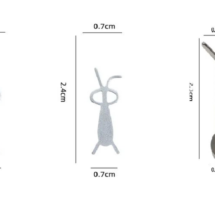 Magnet for Cateye design Heart-Shaped & Rabbit-eared - Set of 3pcs