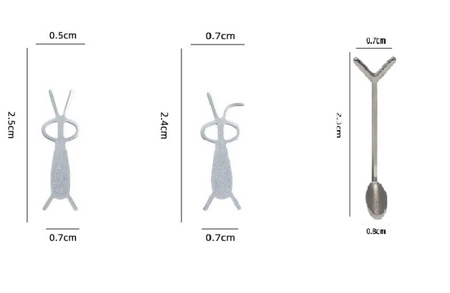 Magnet for Cateye design Heart-Shaped & Rabbit-eared - Set of 3pcs