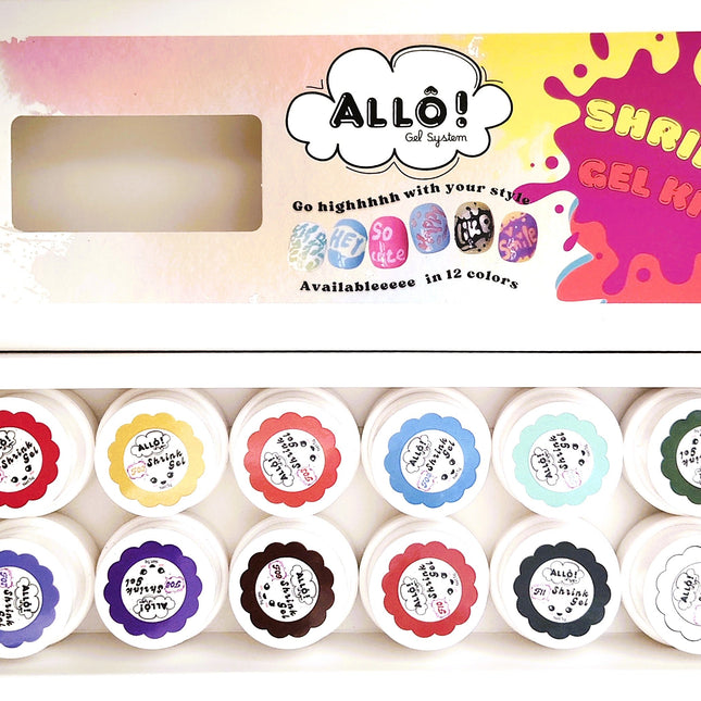 ALLÔ Shrink Gel Art Design - Available in 12 colors (Free 1 Base + Frame Display)