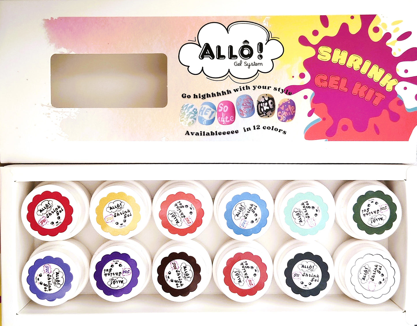 ALLÔ Shrink Gel Art Design - Available in 12 colors
