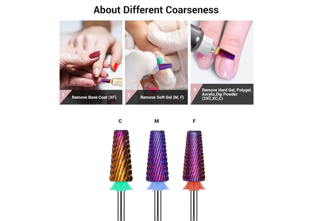 3/32” 5 in 1 Professional Carbide Bit – Purple/Pink