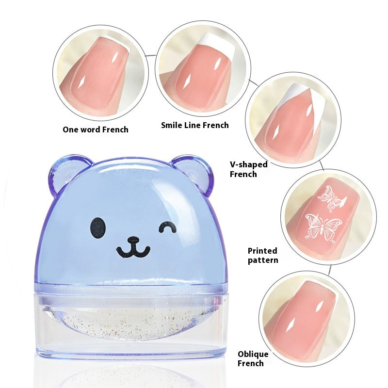 New Lovable Bear Silicone Stamp (Pink/Blue/Purple)