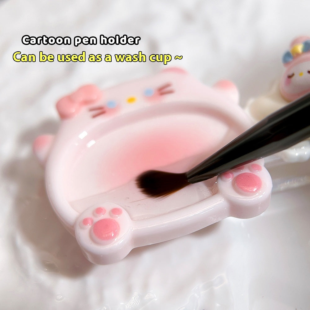 Multi-Functional Cute 3D Nail Brush Holder & Wash Cup - Various Styles Available