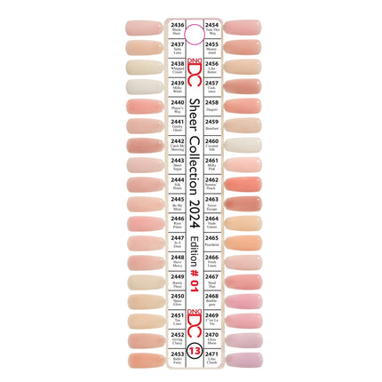 DND - DC Sheer 2024 Full Set 36 Colors (#2436 - #2471) - NEW