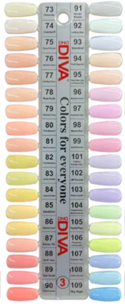 DND - DIVA Gel & Lacquer Duo Full Set 36 Colors (#73 - #109)