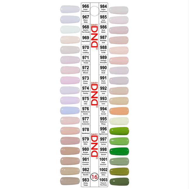 DND - Retro Earth Scape Duo Full Set 36 Colors (#966 - #1003) - NEW