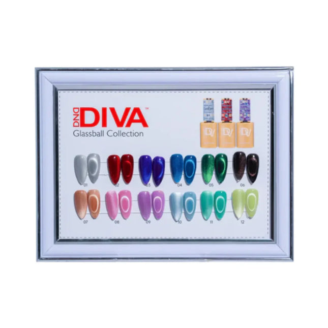DND - DIVA Cat Eye Glasball Full Set 12 Colors (#01 - #12)