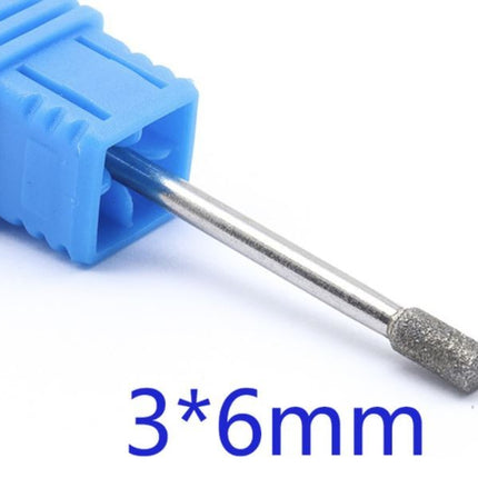 3/32" Diamond Cuticle Drill Bit - Column Shape