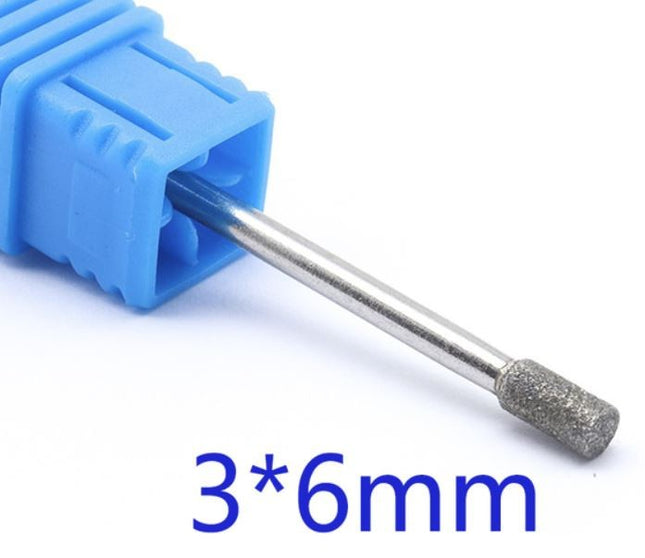 3/32" Diamond Cuticle Drill Bit - Column Shape