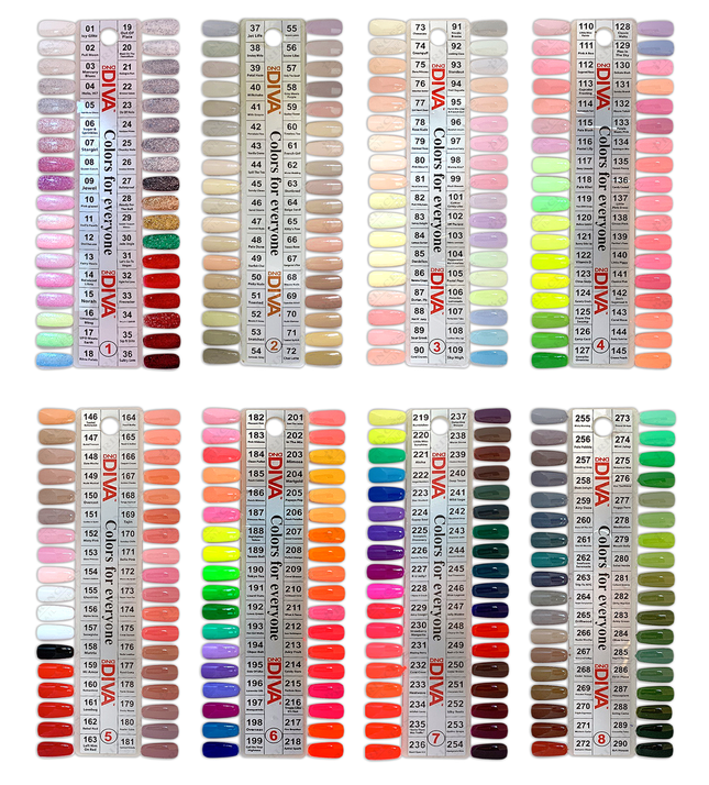 DND - DIVA Gel & Lacquer Duo Full Set 36 Colors (#37 - #72)