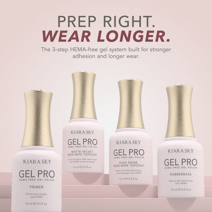 Kiara Sky HEMA-Free Gel Pro Polish – Free Rubber Base 0.5oz (15ml)