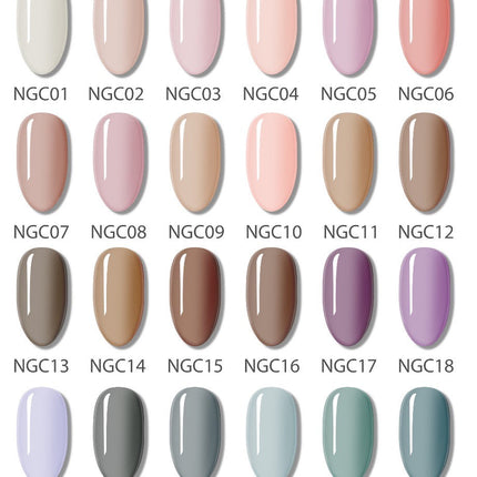 GELLICURE Sheer Nude Classic Gel Colors 0.5oz - 24 Shades Available