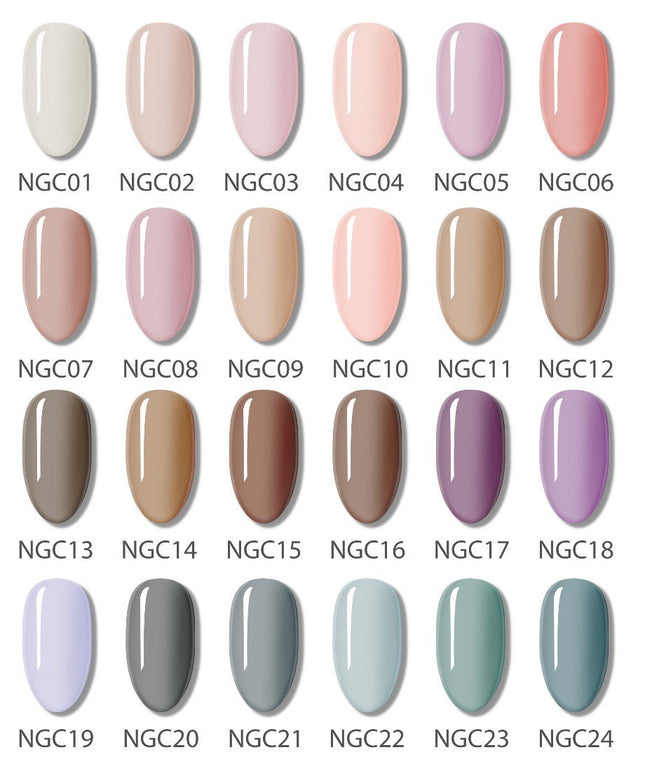 GELLICURE Sheer Nude Classic Gel Colors 0.5oz - 24 Shades Available