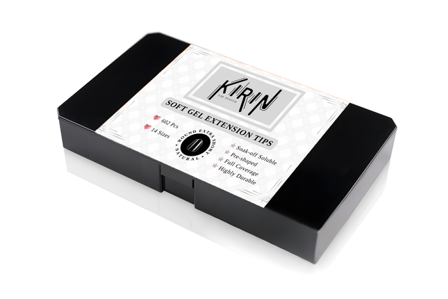 KIRIN Soft Gel X Tips Nail Box - Round (XS, S, M, L)