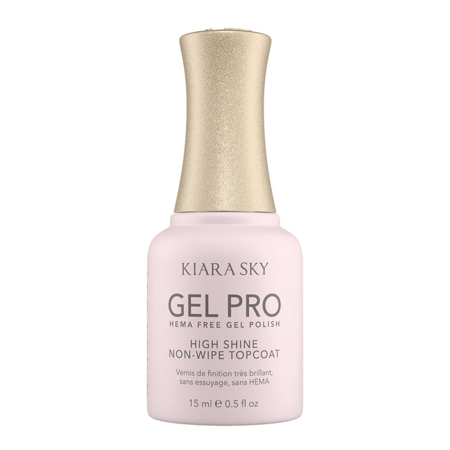 Kiara Sky HEMA-Free Gel Pro High-Shine Non-Wipe Top Coat 0.5oz (15ml)