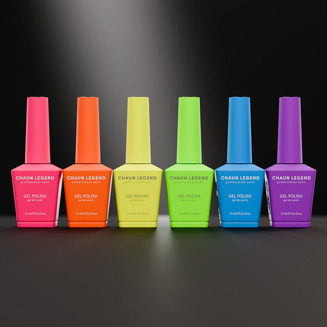 Chaun Legend - Professional Gel Collection 6pcs - Brightest Neons