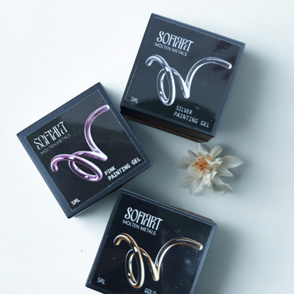 SOFIART Molten Metal Chrome Gel Design 5g (Silver/Gold/Pink)