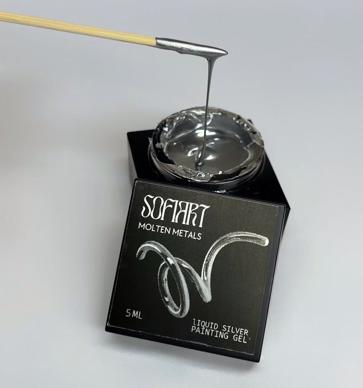 SOFIART Molten Metal Chrome Gel Design 5g (Silver/Gold/Pink)