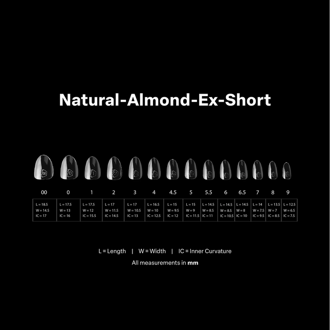 Apres Gel-X Tips 2.0 - NATURAL Almond 600pcs