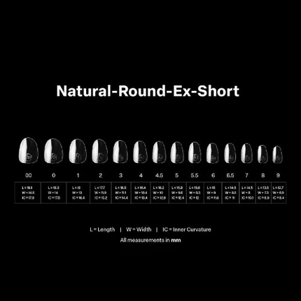 Apres Gel-X Tips 2.0 - NATURAL Round 600pcs