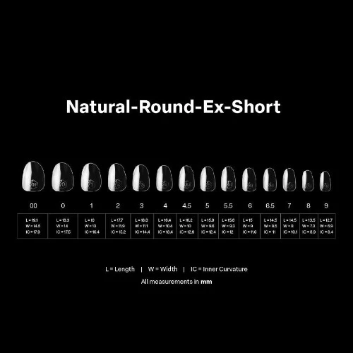 Apres Gel-X Tips 2.0 - NATURAL Round 600pcs