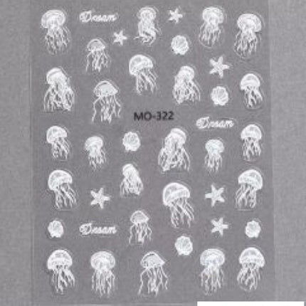 Summer Sea Beach Style Nail Art Sticker - Available in many styles