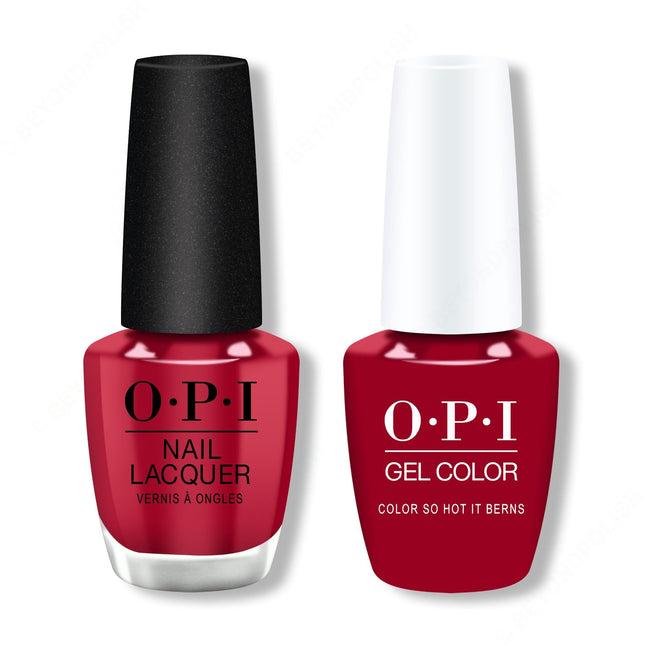 OPI - Gel & Lacquer Duo - Color So Hot It Berns