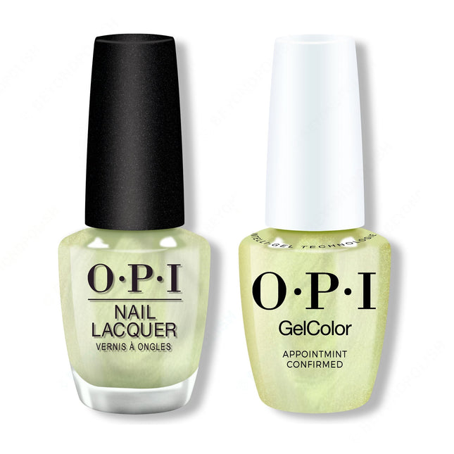 OPI - Gel & Lacquer Intelli-Gel Duo - AppointMINT Confirmed Vegan, HEMA-free and TPO-free