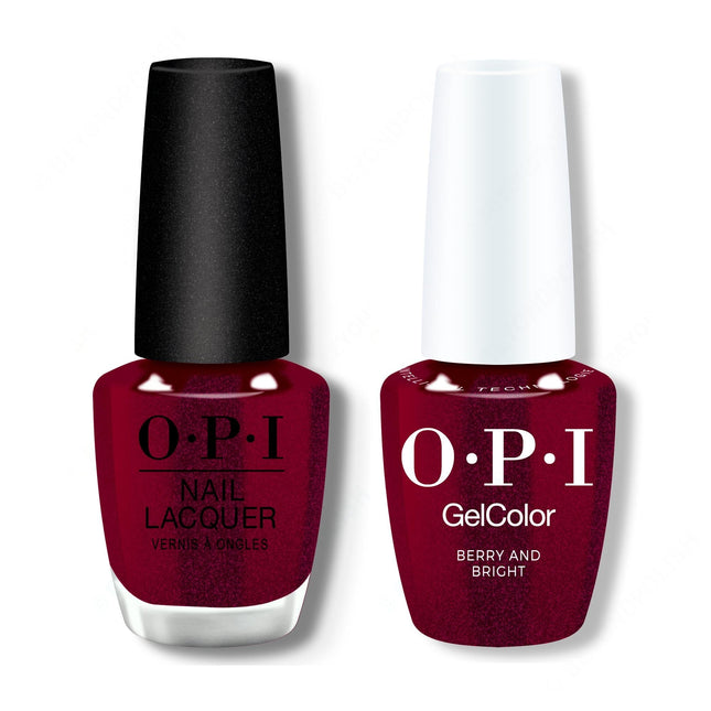 OPI - Gel & Lacquer Intelli-Gel Duo - Berry And Bright Vegan, HEMA-free and TPO-free