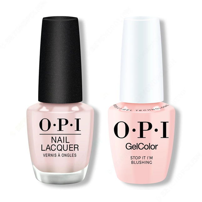 OPI - Intelli-Gel & Lacquer Duo - Stop It I'm Blushing! Vegan, HEMA-free and TPO-free