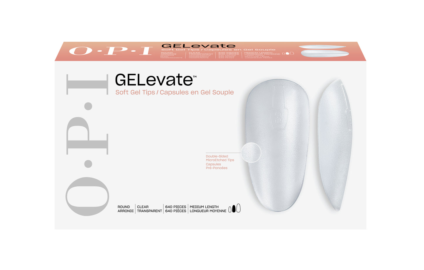 OPI GELevate Soft Gel Tip Box _ Round #FCT001