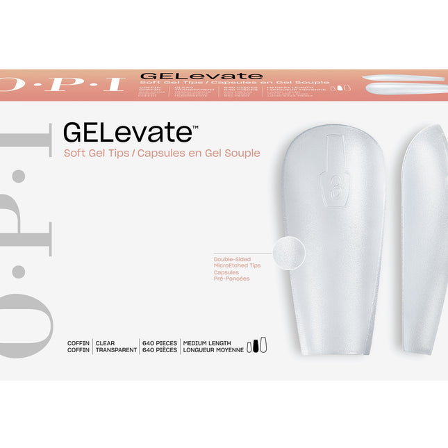 OPI GELevate Soft Gel Tip Box _ Coffin #FCT002