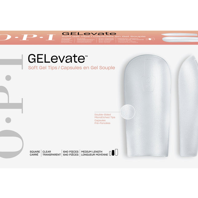 OPI GELevate Soft Gel Tip Box _ Square #FCT003