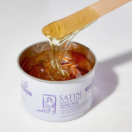 Satin Smooth Honey Wax with Vitamin E Soft Wax 14oz