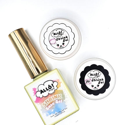 ALLÔ Shrink Gel Art Design - Black/White/Shrink Base (Trial Set)