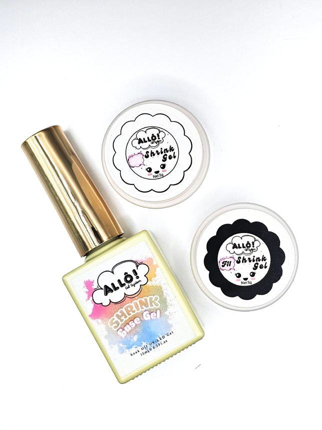 ALLÔ Shrink Gel Art Design - Black/White/Shrink Base (Trial Set)