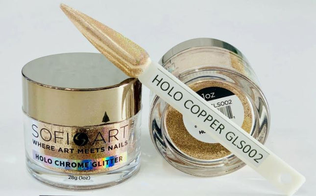 SOFI-ART All-In-1 Design Holographic Chrome Glitter 1oz - Available in 32 colors