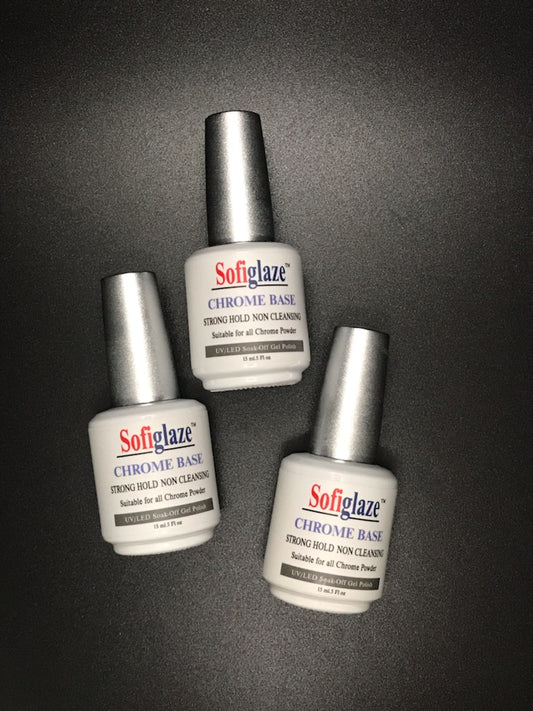 SOFIGLAZE Chrome Base Gel 0.5oz - Suitable for all chrome pigments