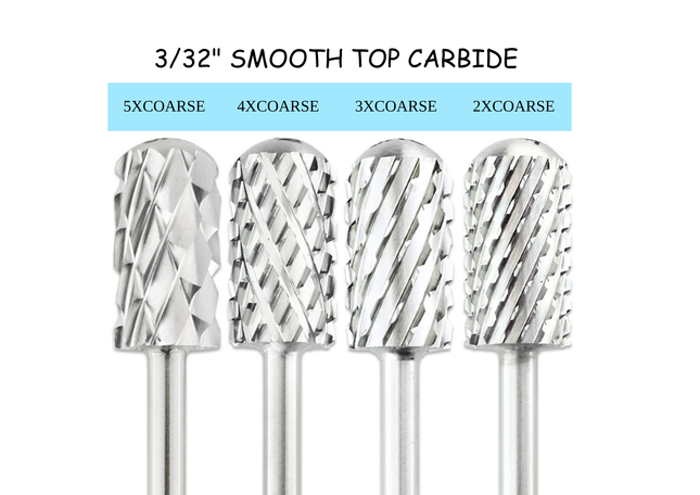 3/32" Smooth Head Large Barrel Silver Carbide Bit (F - 5XC)