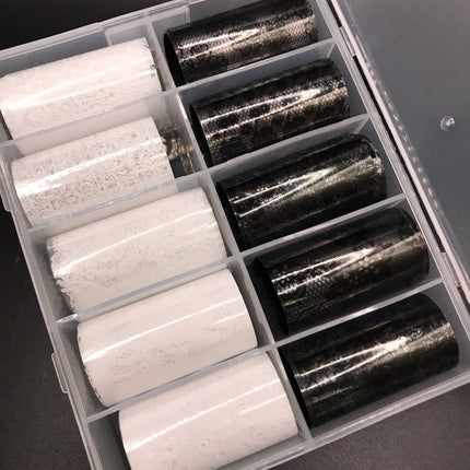 Transfer Foil Korean Style Design Box of 10 rolls (Many Styles Pick by choice)