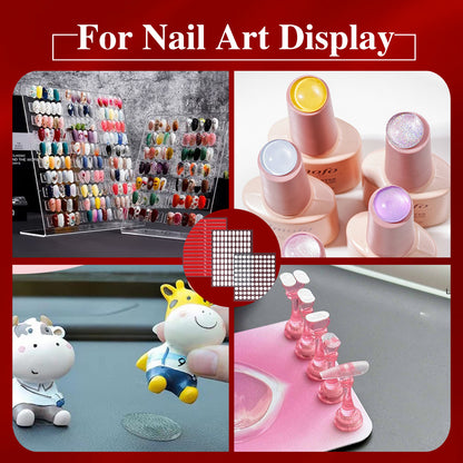 Transparent Nail Adhesive Tape for Nail Display - Oval Shape (1000pcs/pk)