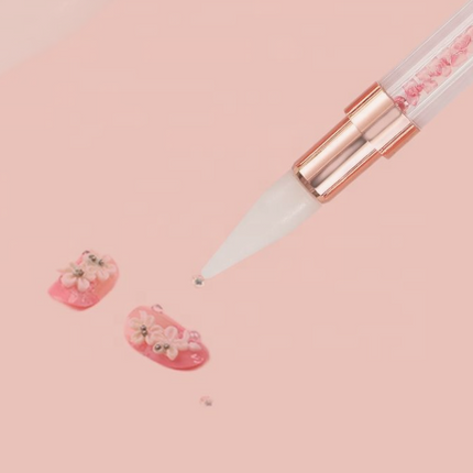Nail Art Rhinestone Picker Dual Side Wax-Pointy
