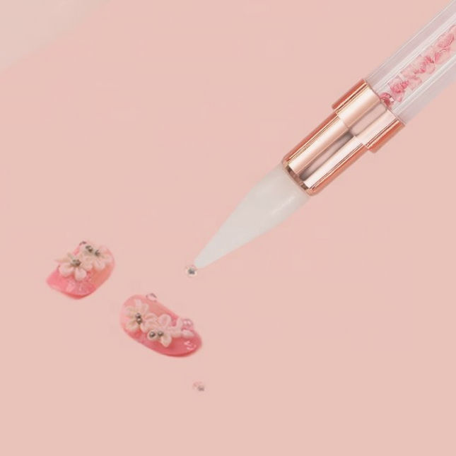 Nail Art Rhinestone Picker Dual Side Wax-Pointy