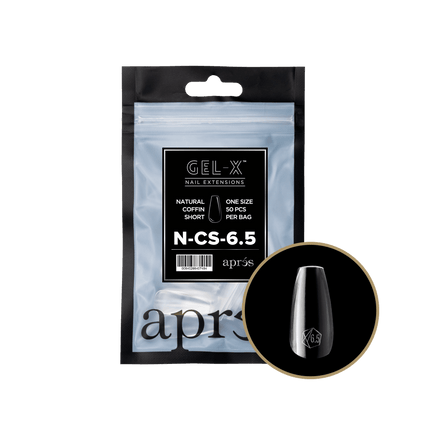 Apres Gel-X Tips 2.0 - NATURAL Coffin Refill Bag