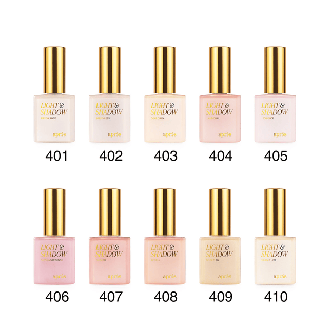 Apres - Light & Shadow - Sheer Gel Couleur Collection - Spring (#401 - #410)