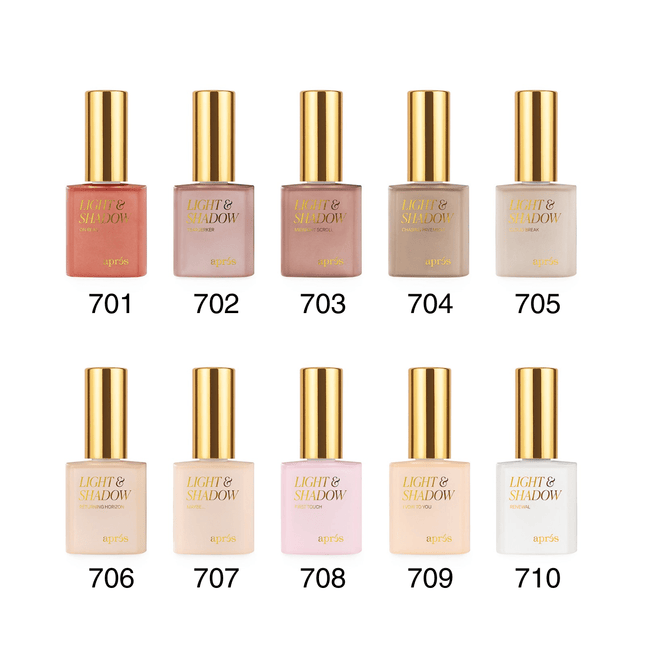 Apres - Light & Shadow - Sheer Gel Couleur Collection - Winter (#701 -710)